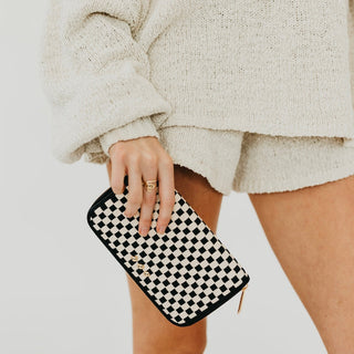 Lenni Large Zip Woven Wallet-Wallet-Pretty Simple