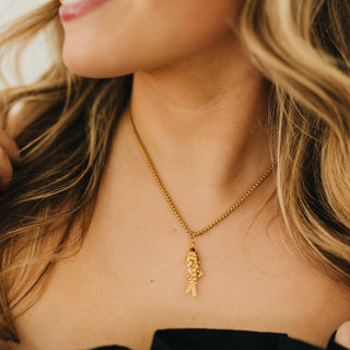 Lucky Fish Necklace - WATERPROOF-Necklace-Pretty Simple