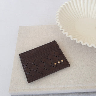 Mariah Woven Small Card Holder Wallet-Wallet-Pretty Simple