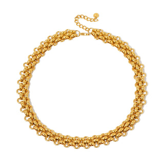 Elise Woven Chain Necklace - WATERPROOF-Necklace-Pretty Simple