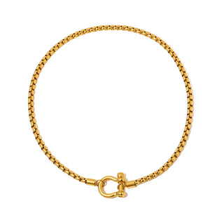 Lucky Me Horseshoe Toggle Necklace - WATERPROOF-Necklace-Pretty Simple