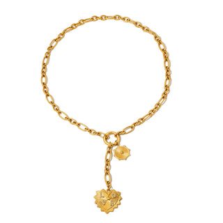 Sunburst Heart Love Pendant Necklace - WATERPROOF-Necklace-Pretty Simple