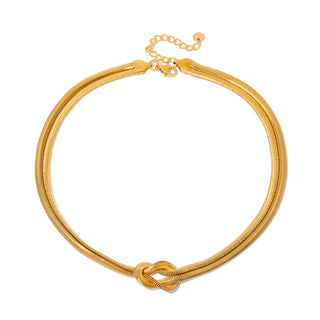 Talia Tied Knot Necklace - WATERPROOF-Necklace-Pretty Simple