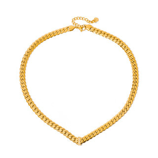 Victoria Diamond V Necklace - WATERPROOF-Necklace-Pretty Simple