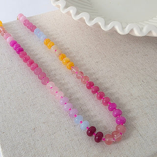Ombre Semi-Precious Beaded Necklace - WATERPROOF-Necklace-Pretty Simple
