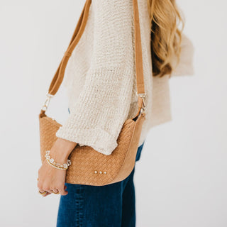 Paige Suede Woven Crossbody-Crossbody-Pretty Simple
