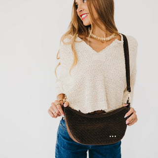 Paige Suede Woven Crossbody-Crossbody-Pretty Simple