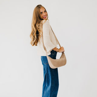 Paige Suede Woven Crossbody-Crossbody-Pretty Simple
