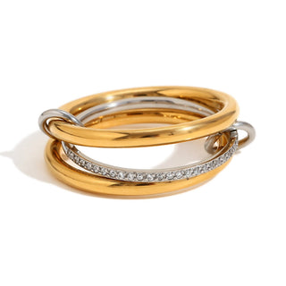 Layered In Diamonds Ring - WATERPROOF-Ring-Pretty Simple