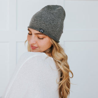 Rolled Edge, Cashmere Beanie- Wholesale - Pretty Simple