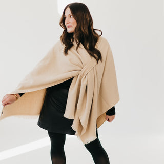 Solid Rylee Poncho-Pretty Simple