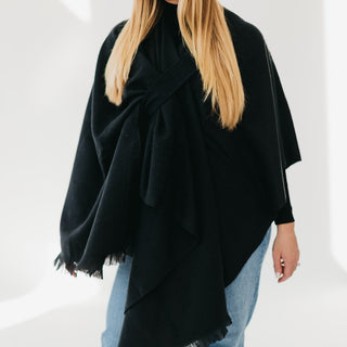 Solid Rylee Poncho-Pretty Simple