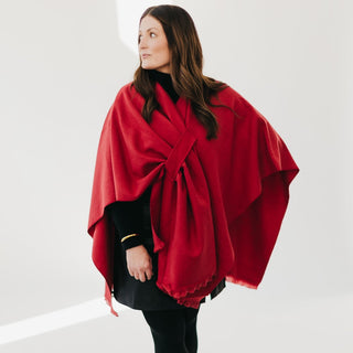 Solid Rylee Poncho-Pretty Simple