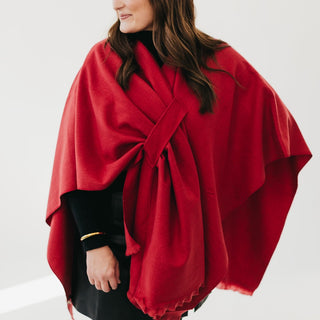 Solid Rylee Poncho-Pretty Simple