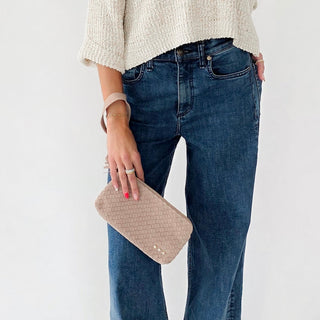 Suede Emma Woven Clutch Wristlet-Wristlet-Pretty Simple