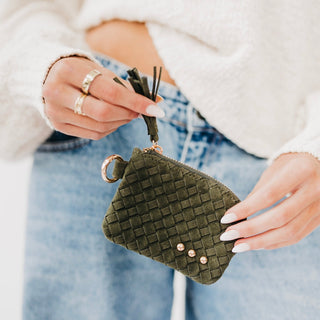 Suede Paris Card Wallet-Wallet-Pretty Simple