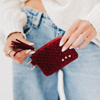 Suede Paris Card Wallet-Wallet-Pretty Simple