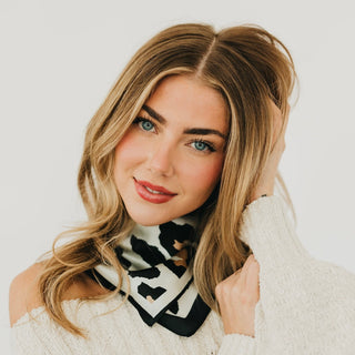 Sylvie Leopard Square Scarf-Hair Scarf-Pretty Simple