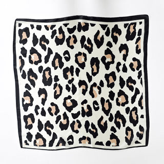 Sylvie Leopard Square Scarf-Hair Scarf-Pretty Simple