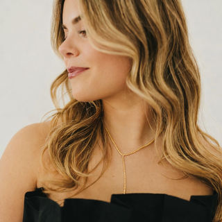 Tennis Lariat Necklace - WATERPROOF-Necklace-Pretty Simple