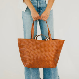 Woven Tiffany Organizer Tote Bag-Tote Bag-Pretty Simple