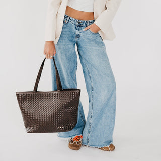 Woven Tiffany Organizer Tote Bag-Tote Bag-Pretty Simple