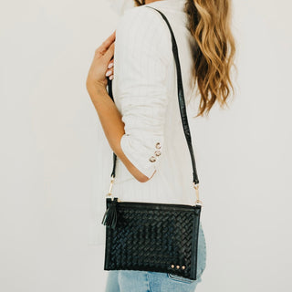 Veda Woven Crossbody and Clutch Bag-Crossbody Bag-Pretty Simple
