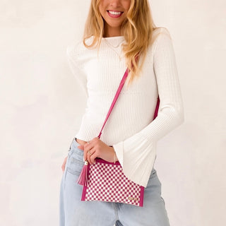 Veda Woven Crossbody and Clutch Bag-Crossbody Bag-Pretty Simple