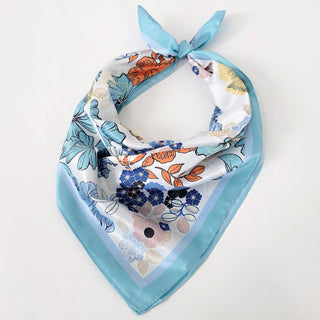 Vera Floral Square Scarf-Hair Scarf-Pretty Simple