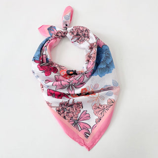 Vera Floral Square Scarf-Hair Scarf-Pretty Simple