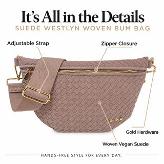 Bum Bag-Suede Westlyn Woven Bum Bag-Pretty Simple