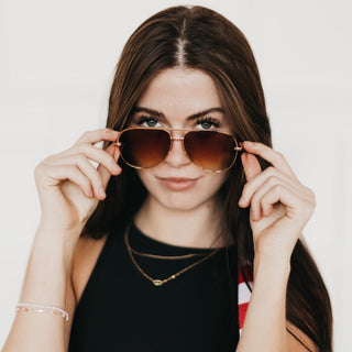 Alexa Aviator Frame Sunglasses-sunglasses-Pretty Simple Wholesale