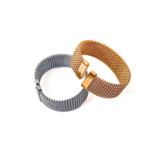 Braided Mesh Cuff Bracelet - WATERPROOF-Bracelet-Pretty Simple