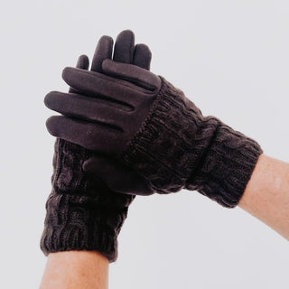 3 in 1 Cable Knit Gloves Wholesale-Mittens-Pretty Simple