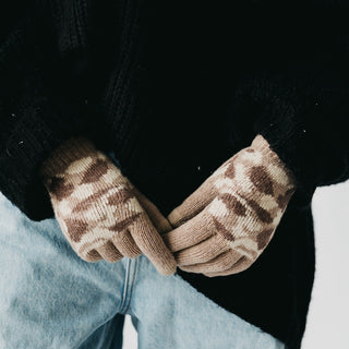 Camo Knit Smart Touch Gloves-Mittens-Pretty Simple