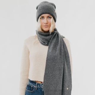 PREORDER - Cassidy Cashmere Wrap and Beanie Duo Wholesale-Scarf-Pretty Simple