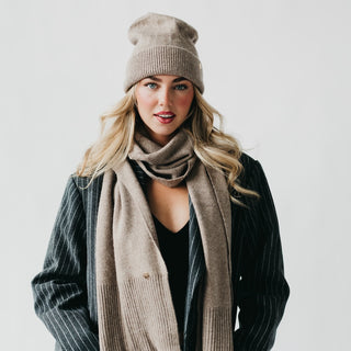 Scarf-Cassidy Cashmere Beanie - LIVE SALE SAMPLE/OPEN PRODUCT-Pretty Simple