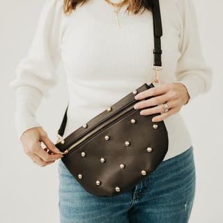 Chic Gold Studded Westlyn Bum Bag-Bum Bag-Pretty Simple