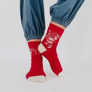 Holiday Spirit Christmas Socks-Socks-Pretty Simple