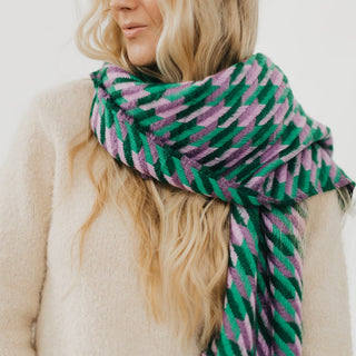 Cold Morning Houndstooth Scarf-Scarf-Pretty Simple