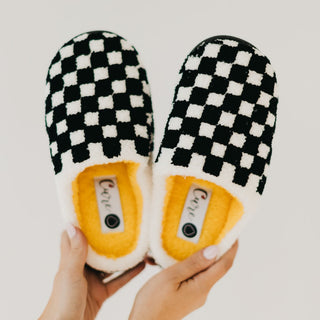 Cure x Beyond Type 1 Checkered Slippers Wholesale-Slippers-Pretty Simple