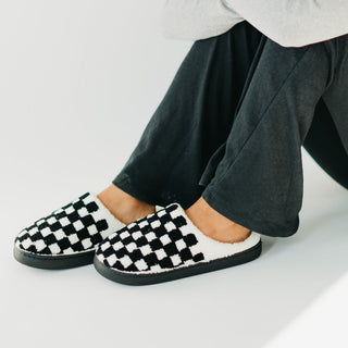 Slippers-CURE x Beyond Type 1 Checkered Slippers - LIVE SALE SAMPLE/OPEN PRODUCT-Pretty Simple