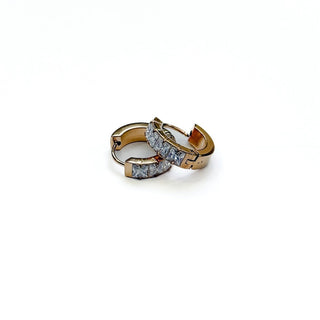 Demi Diamond Huggie Hoops - WATERPROOF-Earrings-Pretty Simple