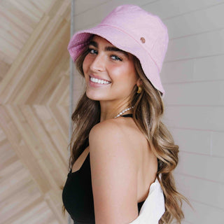 pink terrycloth bucket hat - Dip In The Pool Bucket Hat