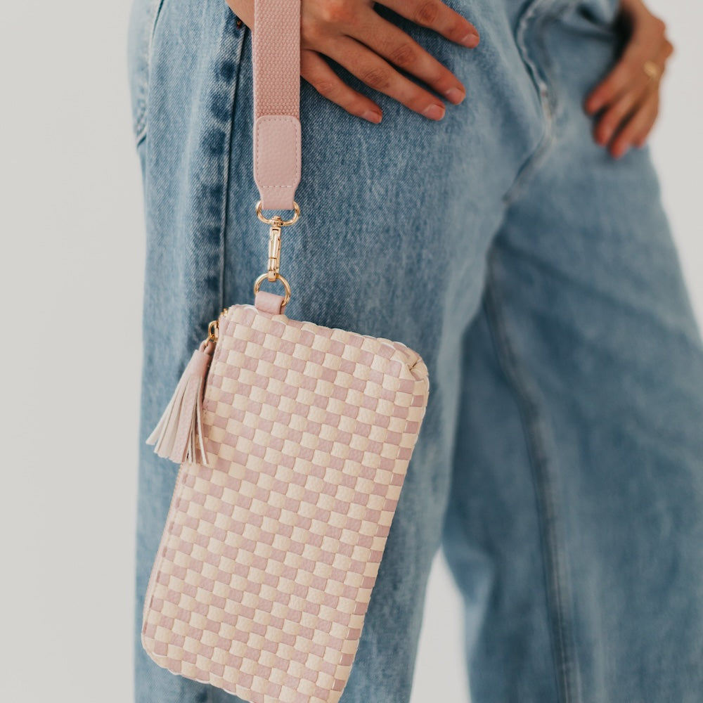 Emma Woven Clutch Wristlet-Wallet-Pretty Simple