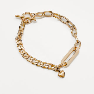 Geometric Oval Link Chain Bracelet **WATERPROOF**-Bracelet-Pretty Simple Wholesale