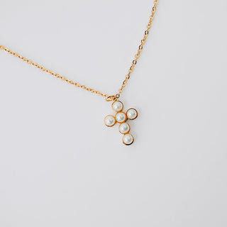 Grace Of Faith Pearl Necklace - WATERPROOF-Necklace-Pretty Simple