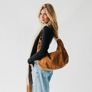 Hazel Hobo Shoulder Bag with Tassel-Pretty Simple