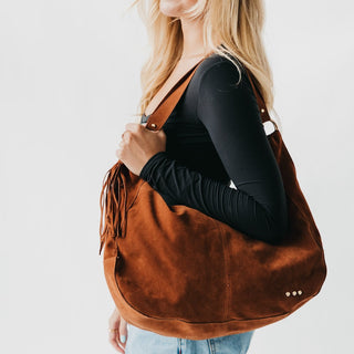 -Hazel Hobo Shoulder Bag with Tassel-Pretty Simple