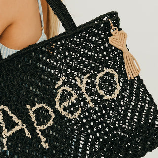 Heart Macrame Bag Charm Key Chain-Bag Accessories-Pretty Simple